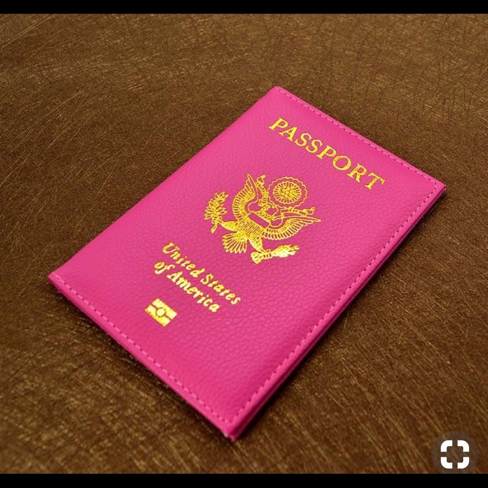 HOT PINK PASSPORT COVER NEW